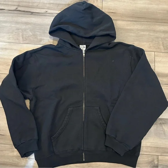Black Men's Hoodie Jacket - Picture 2 of 3